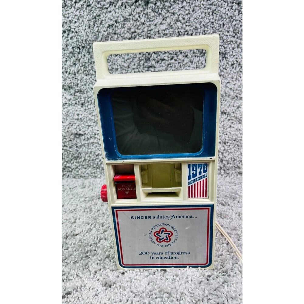 Singer Study Mate II Cream Educational Systems Graflex 35mm Film Viewer 12"